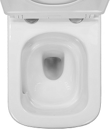 Azario Унитаз подвесной Armonia AZ-2403 безободковый белый – фотография-9