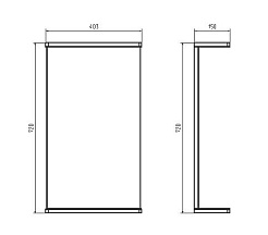 ASB-Mebel Зеркало Марко 40 белый/дуб золотой – фотография-2