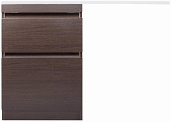 Style Line Тумба с раковиной Даллас 120 Люкс L, венге – фотография-1