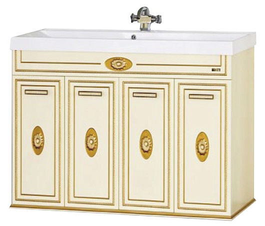 Misty Тумба для умывальника Roma 120 бежевая патина – фото, картинка, фотография-1