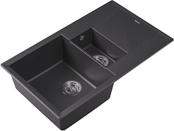 Florentina Мойка кухонная Тоскана 860 К черная – фотография-2