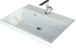 Mixline Тумба с раковиной Сура 70 белая/графит – фотография-2