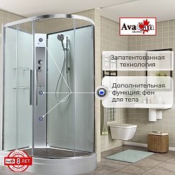 Avacan Душевая кабина 110/80 EM2811LNT прозрачная – фотография-3
