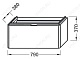 Jacob Delafon Тумба с раковиной "Reve 80" EB566-HU – фотография-12