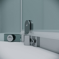 Grossman  Душевой уголок Pragma 90x90x195 профиль хром стекло прозрачное – фотография-8