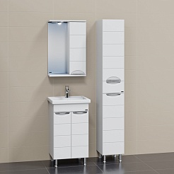 СанТа Тумба с раковиной Родос 50 белая – фотография-7