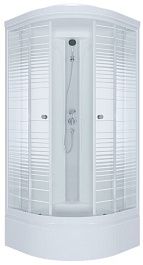 Triton Душевая кабина Стандарт В полосы 90x90 – фотография-1