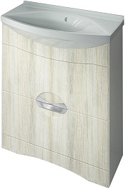 Какса-а Тумба для умывальника Каприз 75 с ящиками дуб – фотография-1