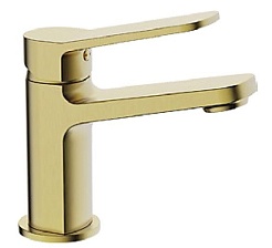 Frap Смеситель для раковины H61 F1061-3 золотой сатин – фотография-1