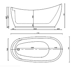 Gemy Акриловая ванна G9214 – фотография-5