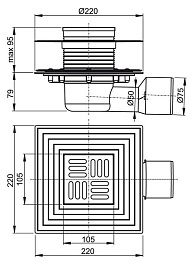 Alcaplast Душевой трап APV3344 – фотография-2