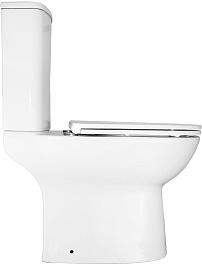 Azario Унитаз-компакт Kano 93590 безободковый с бачком с сиденьем микролифт белый – фотография-5