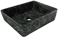 Teymi Раковина накладная Helmi 50 T50261 черный мрамор