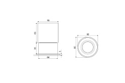 Excellent Стакан KOBO DOEX.1714CR хром – фотография-2