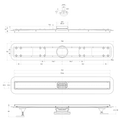 BelBagno Душевой лоток Luce 80 хром – фотография-5