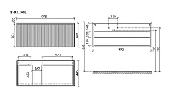 Sancos Тумба под раковину Snob R 1.0 100 L beige soft – фотография-4