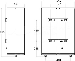 Ballu Накопительный водонагреватель BWH/S 80 Rodon SP – фотография-3