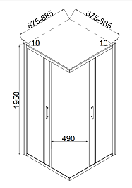 Taliente Душевой уголок 90/90 TA-09092-1MP – фотография-4