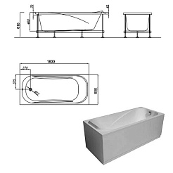 Kolpa San  Акриловая ванна String SUPERIOR 180х80 – фотография-4