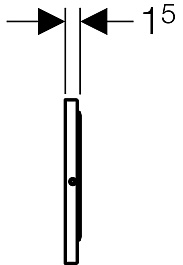 Geberit Система управления смывом Sigma 10 115.856.SN.1 сталь – фотография-4