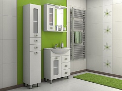 Какса-а Зеркальный шкаф Витраж 80 L – фотография-2