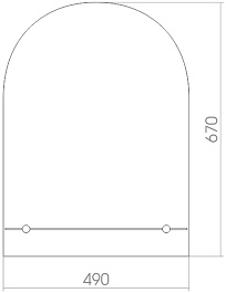 Mixline Зеркало Стиль Аркада-Люкс 49 – фотография-2