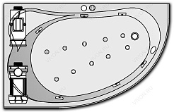 Kolpa San  Комплект гидро-аэромассажа Kolpa San Voice Superior (массаж: боковой, аэромассаж) – фотография-1