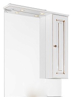 Водолей Зеркальный шкаф "Белладжио 85" R патина золото