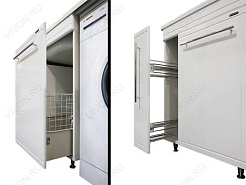 Водолей Тумба 1300 под стиральную машину с раковиной – фотография-3