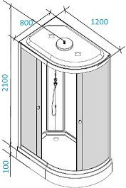 Parly Душевая кабина Effect EF1231R – фотография-6