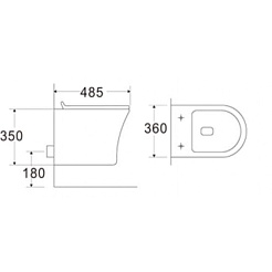 Ceruttispa Унитаз подвесной 2617E – фотография-2