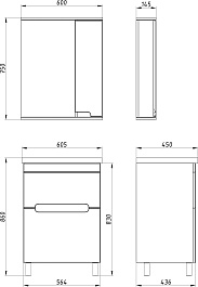 ASB-Mebel Мебель для ванной Вита 60 белая – фотография-11