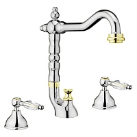 Webert Смеситель Alexandra AL750202017 хром/золото, для раковины