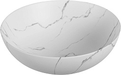 Ceruttispa Раковина накладная 40 CR3301MWM2 мрамор белый матовый – фотография-1
