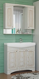 Mixline Мебель для ванной Крит 105 патина золото – фотография-1