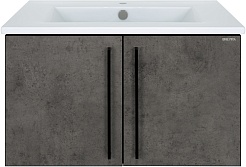 Brevita Тумба с раковиной Rock 75 бетон темно-серый – фотография-1