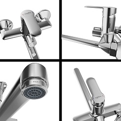 Tokito Смеситель для ванны KANDA хром TOK-KAN-1015 – фотография-6