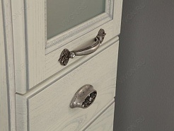 Акватон Пенал для ванной "Жерона" R белое серебро – фотография-7