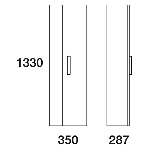  Пенал для ванной Forte белый – фотография-4