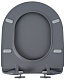 Esbano Сиденье для унитаза Amapola серое матовое – картинка-8