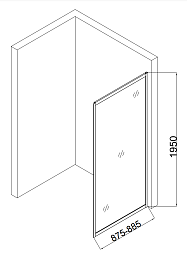 Taliente Душевая перегородка 90/195 TA-09-1CP – фотография-2