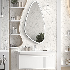 Brevita Мебель для ванной Cascade 100 подвесная белая – фотография-1