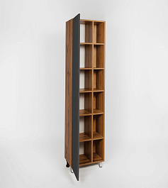 Viant Шкаф пенал Бостон 45 графит/дуб вотан – фотография-5