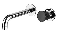 Paini Смеситель для раковины Domus 18CR208PZ встраиваемый, хром/брашированный чёрный