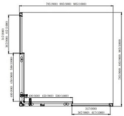 Aquatek Душевой уголок Ария 90x90 AQ ARI KV 09020BL профиль черный стекло прозрачное – фотография-7