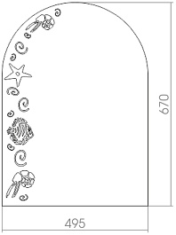 Mixline Зеркало Шарм Майдера 49.5 – фотография-2