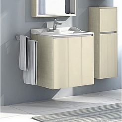 Акватон Мебель для ванной "Фабиа 65" ваниль – фотография-5