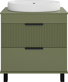 Brevita Мебель для ванной Enfida 70 зеленая – фотография-4