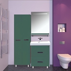 Misty Зеркало для ванной Джулия 60 зеленое – фотография-2