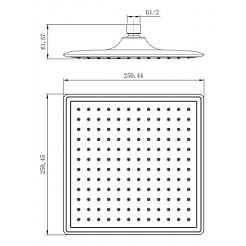 Lemark Верхний душ LM8036C – фотография-2